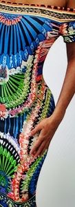 Sexy Printed Bandage Evening Party Dress
